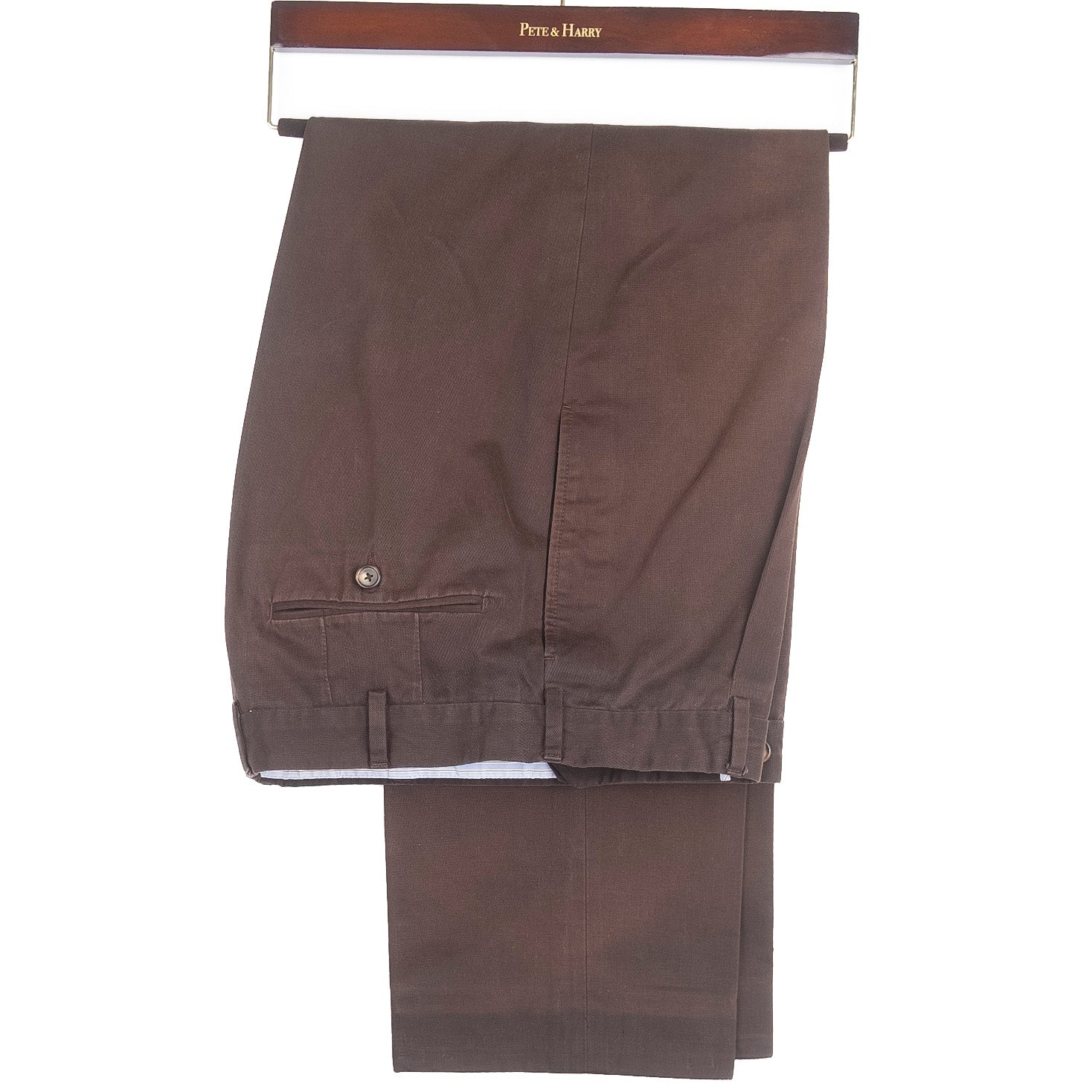 Brown Cotton Chinos