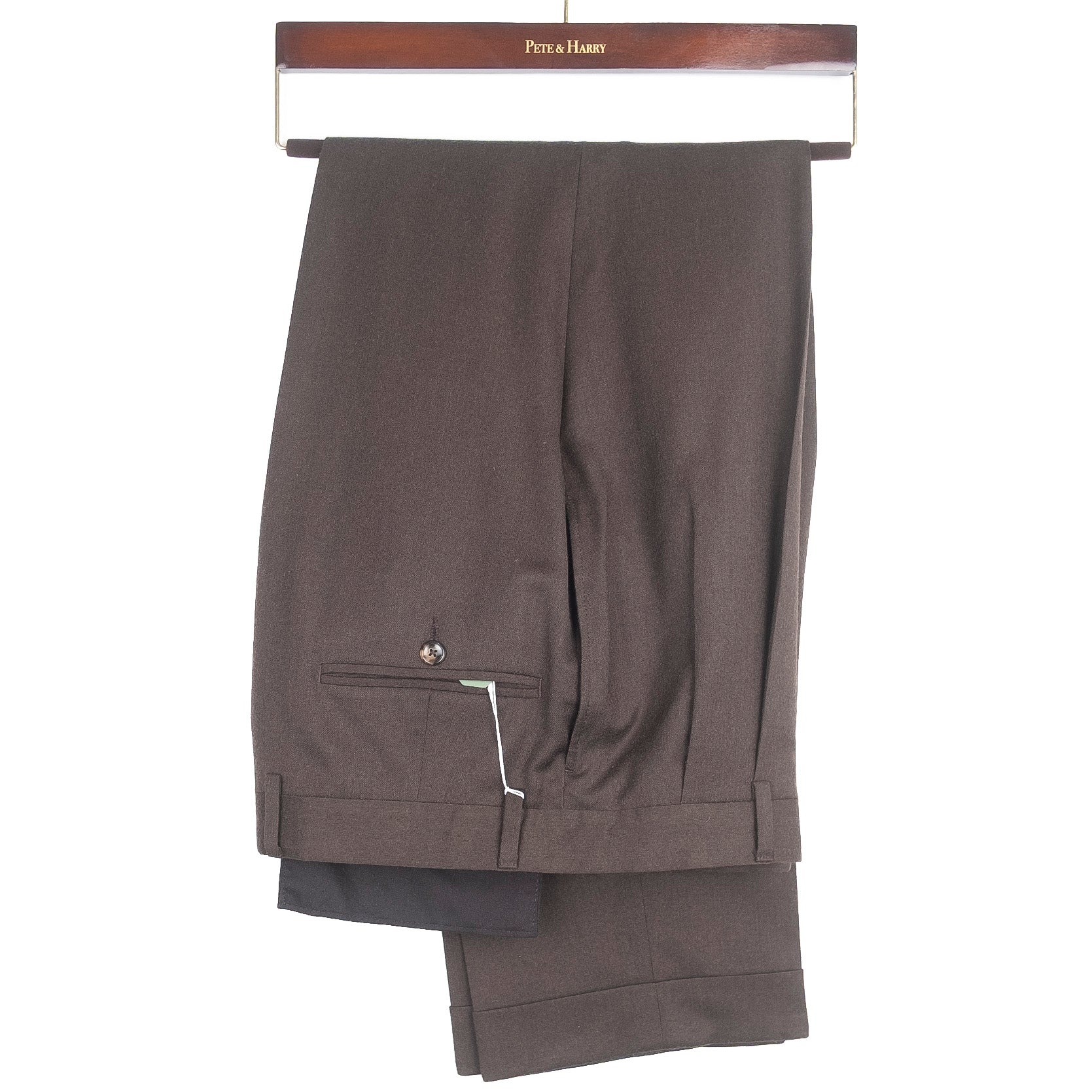 Brown Flannel Dress Trousers