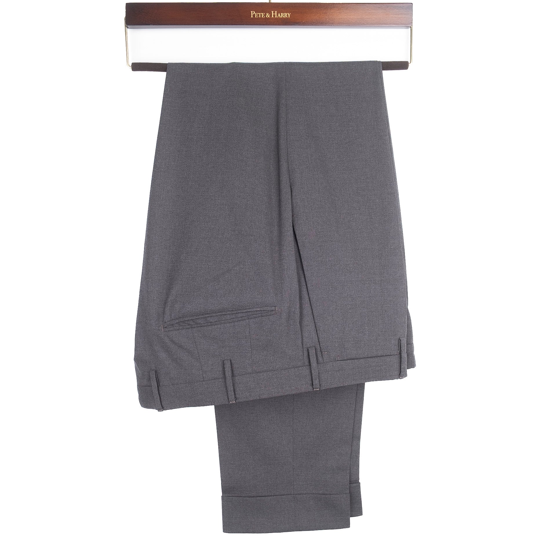 Grey Wool Dress Trousers