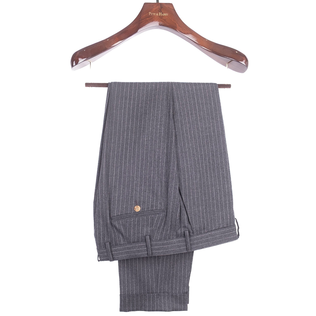 Grey Pinstripe Business Suit