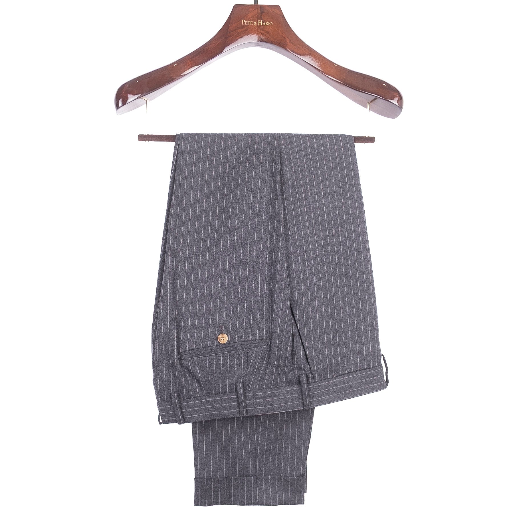 Grey Pinstripe Business Suit