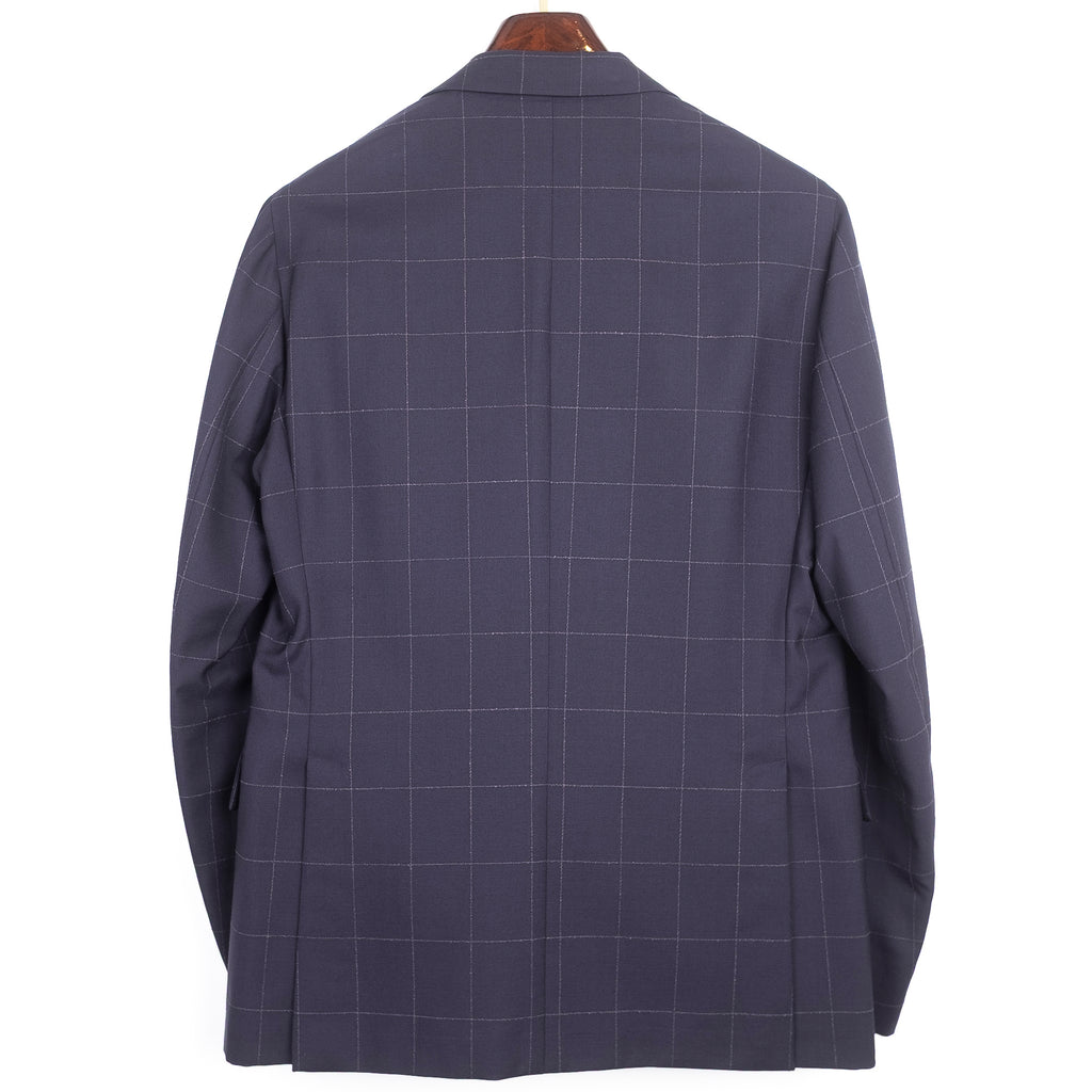 Navy Windowpane Suit