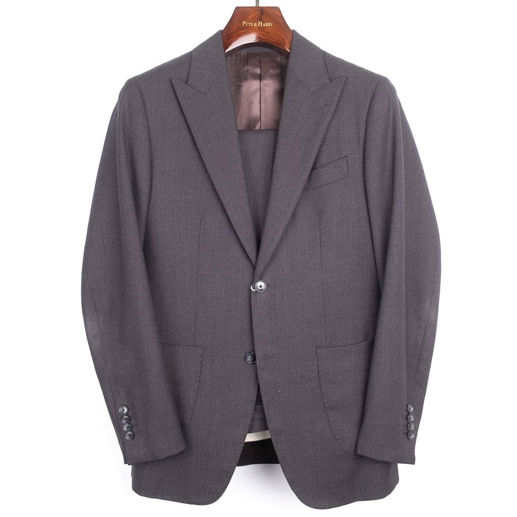 Charcoal Peak Lapel Suit