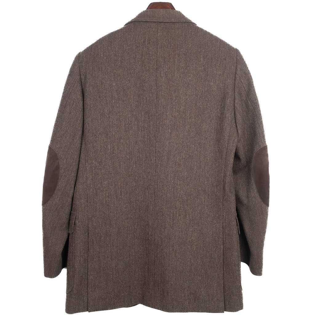 Brown Tweed Herringbone Sport Coat