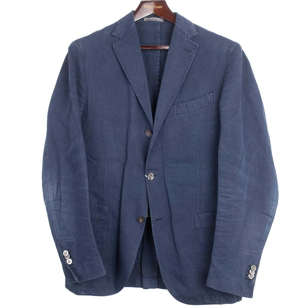 Navy Cotton Sport Coat