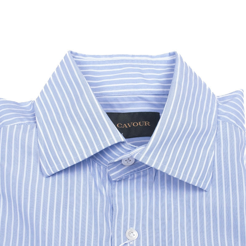 Blue with White Stripe Shirt