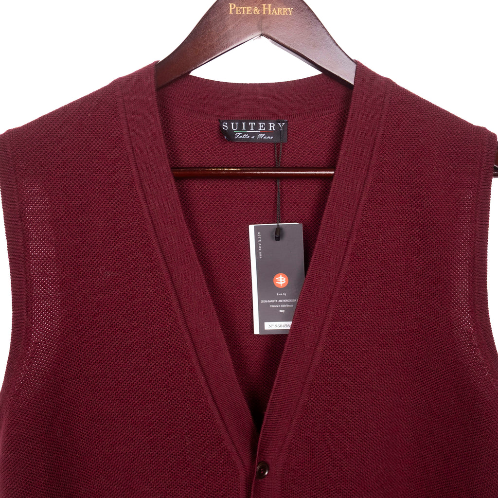 Burgundy Sweater Vest
