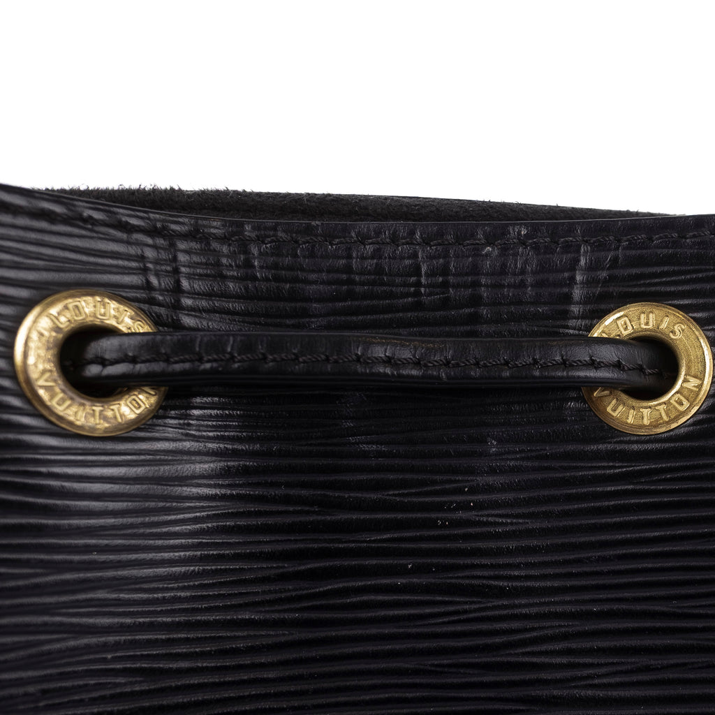 Black Epi Leather Tote Bag