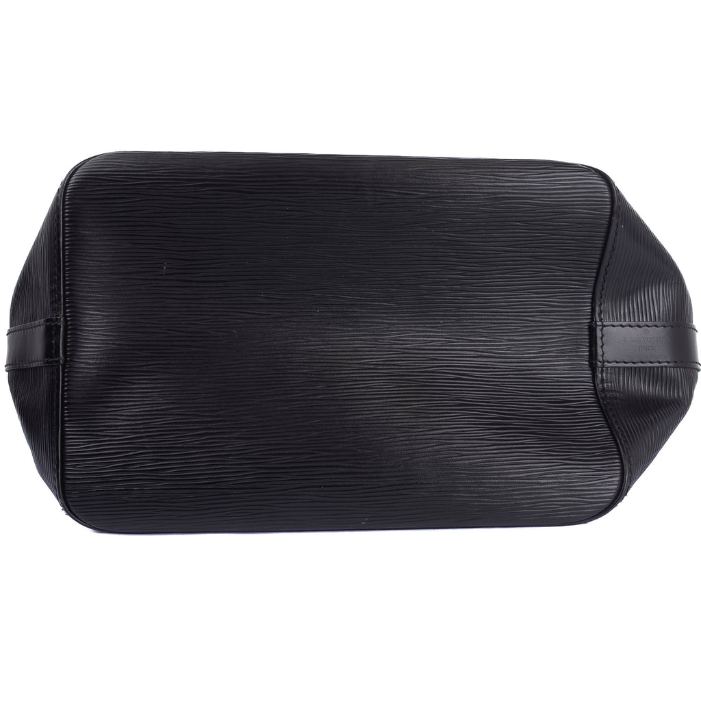 Black Epi Leather Tote Bag