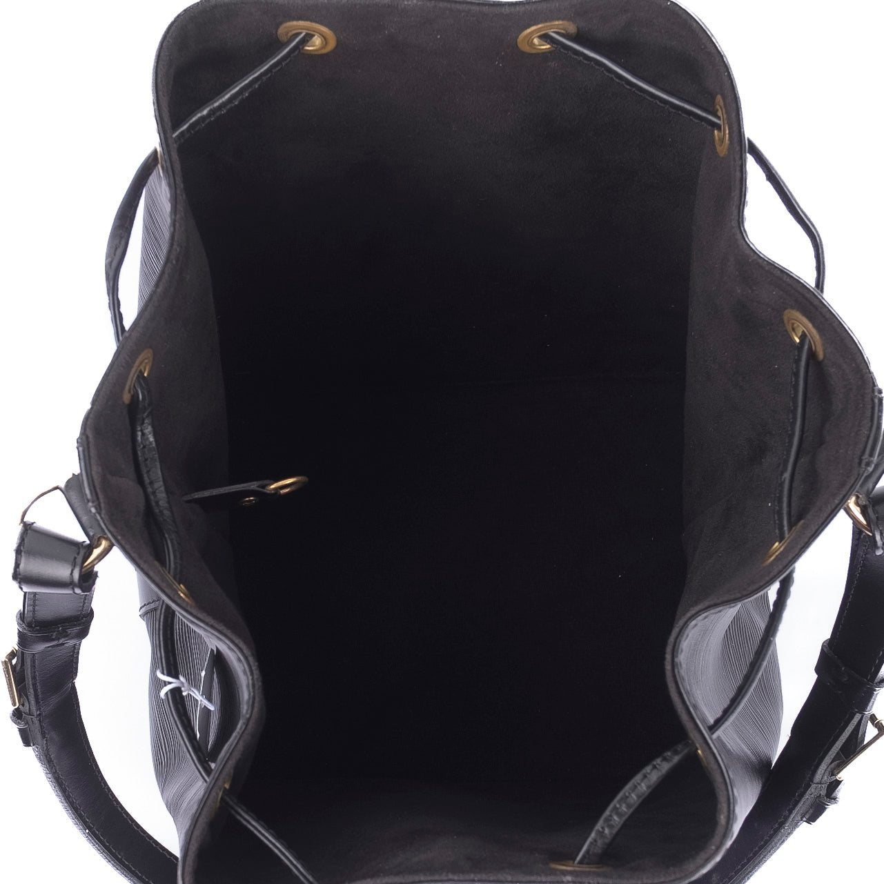 Black Epi Leather Tote Bag