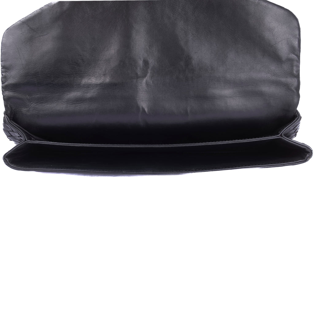 Black Intrecciato Briefcase