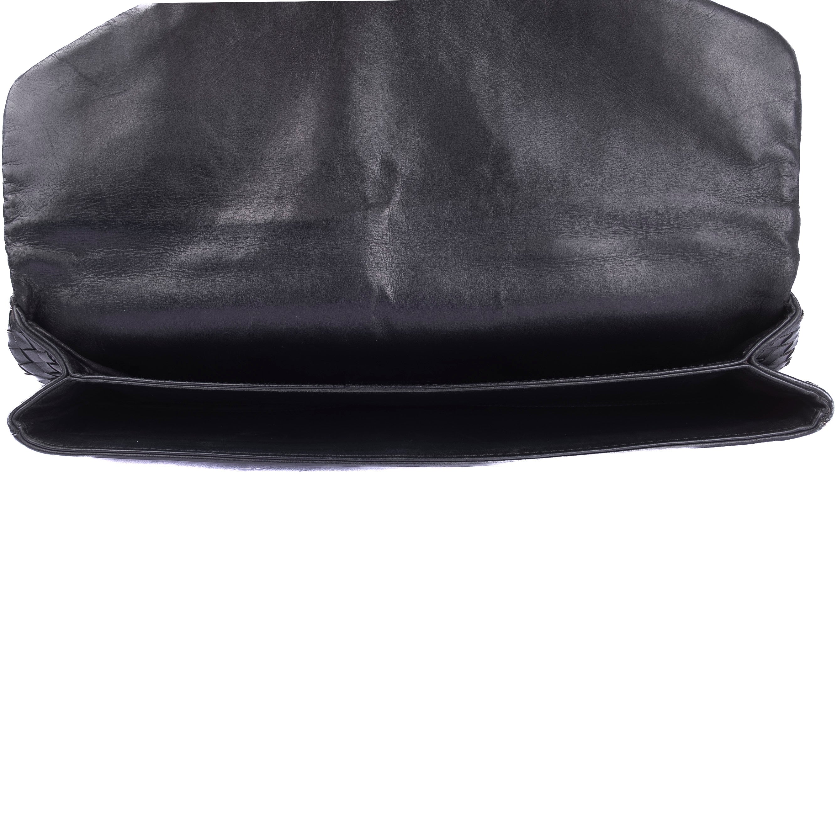 Black Intrecciato Briefcase