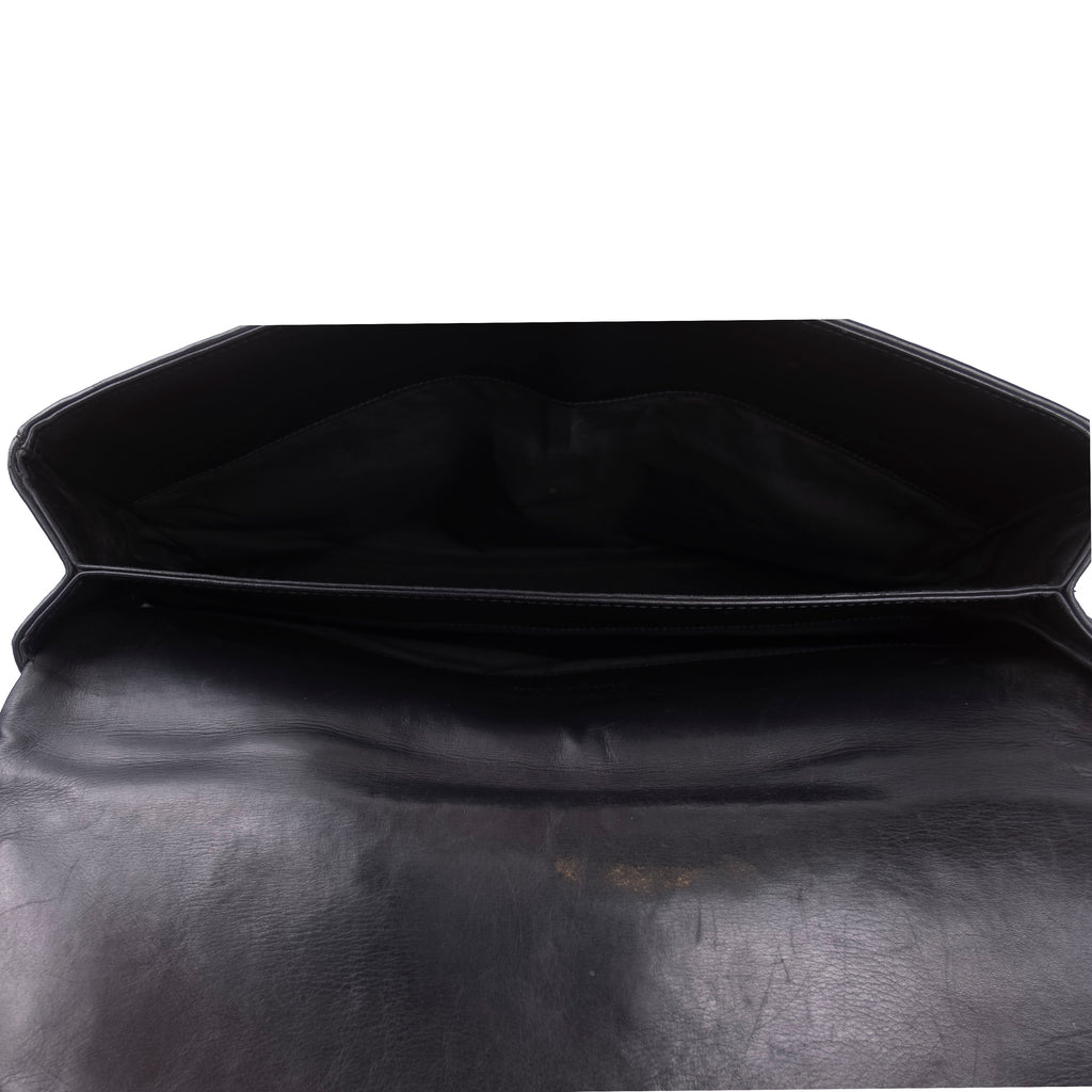 Black Intrecciato Briefcase