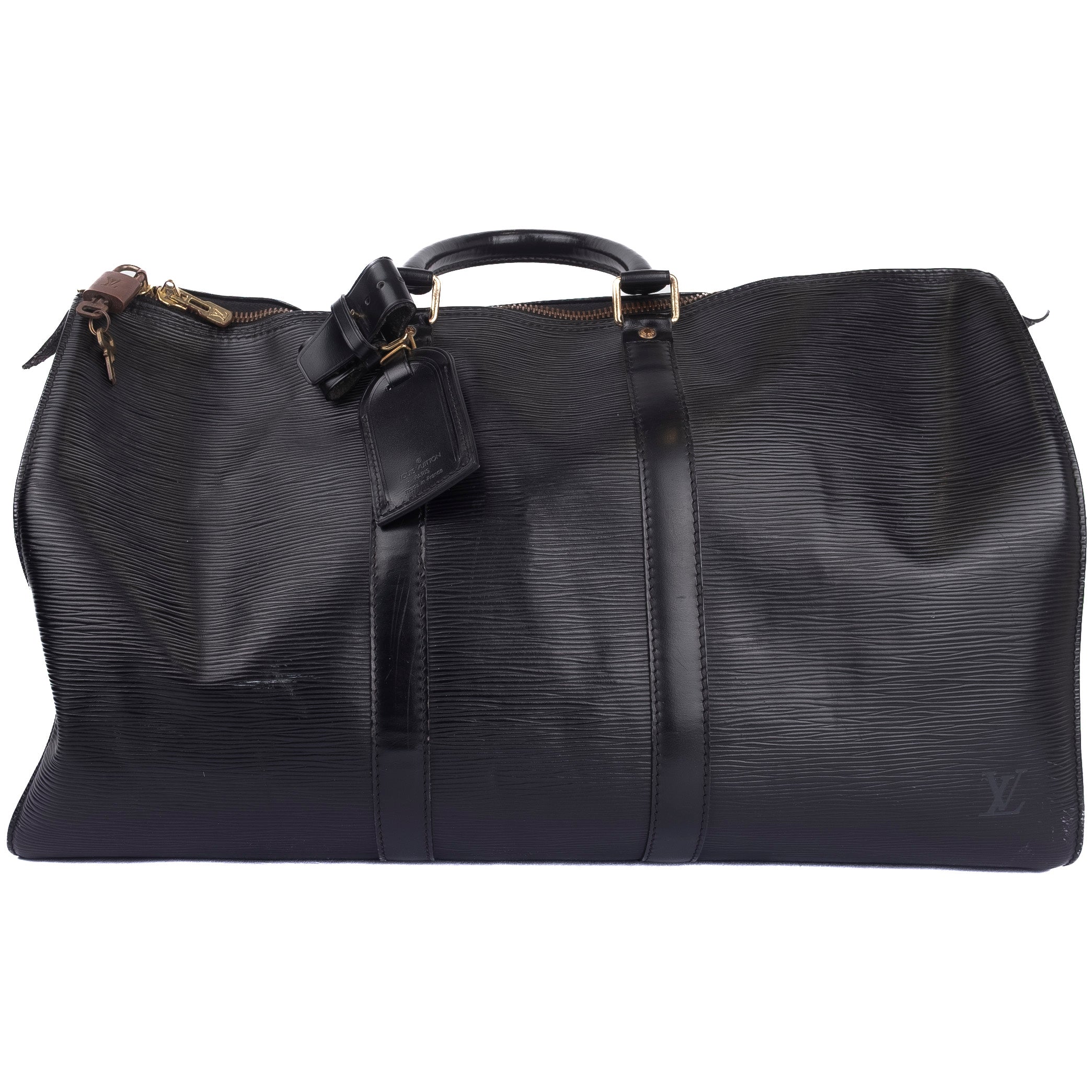 Black Epi Leather Weekend Bag