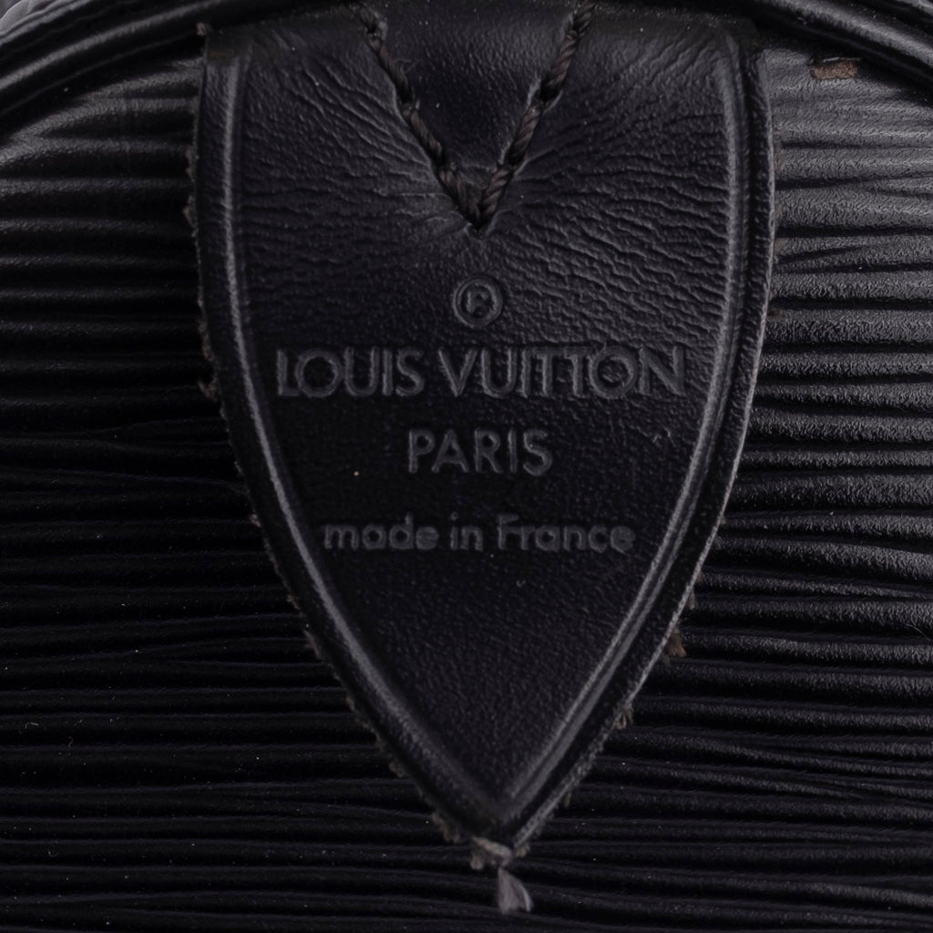 Black Epi Leather Weekend Bag