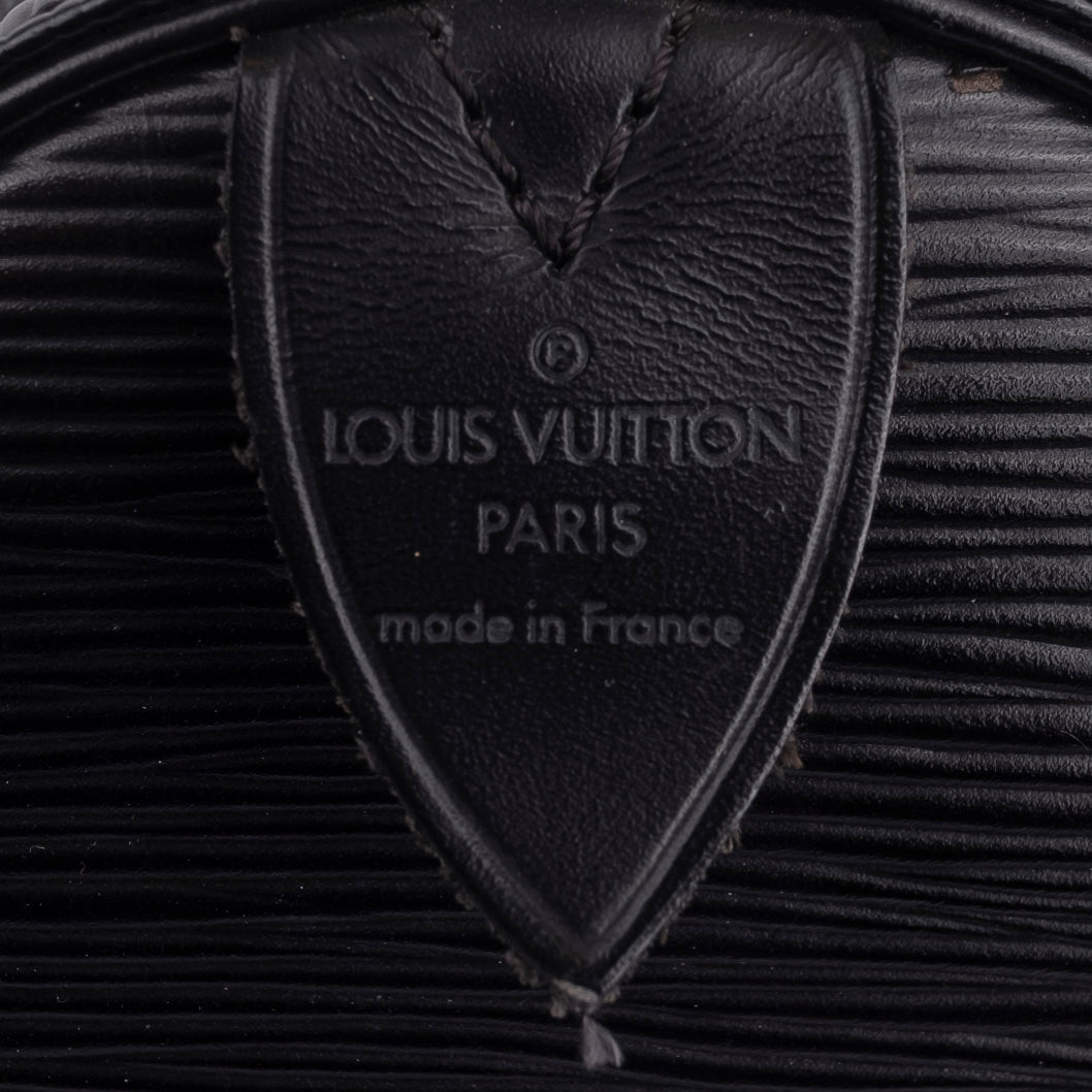 Black Epi Leather Weekend Bag