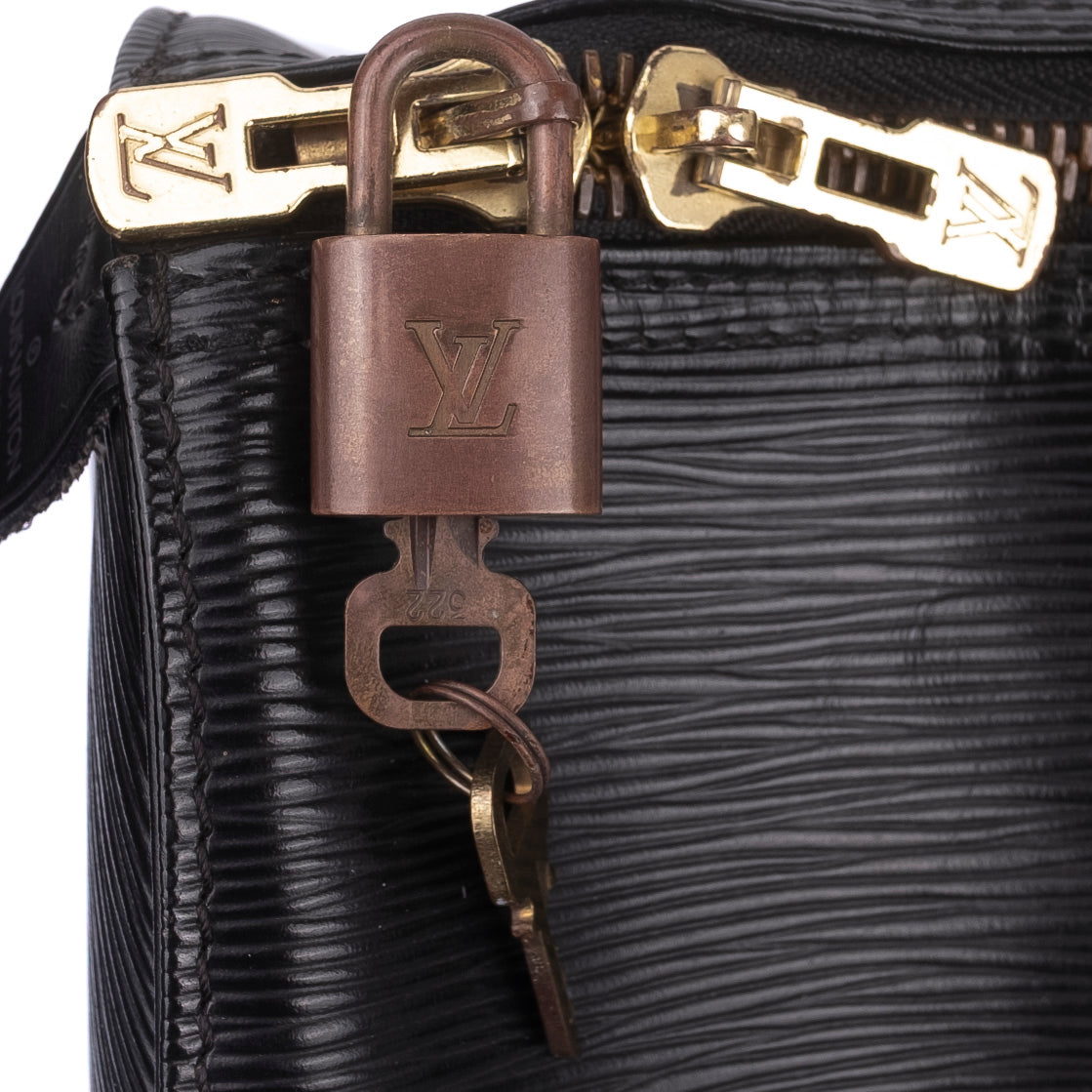 Black Epi Leather Weekend Bag