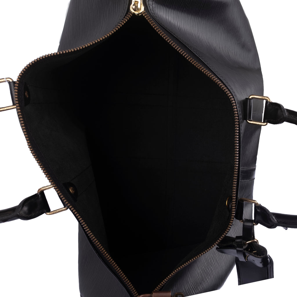 Black Epi Leather Weekend Bag
