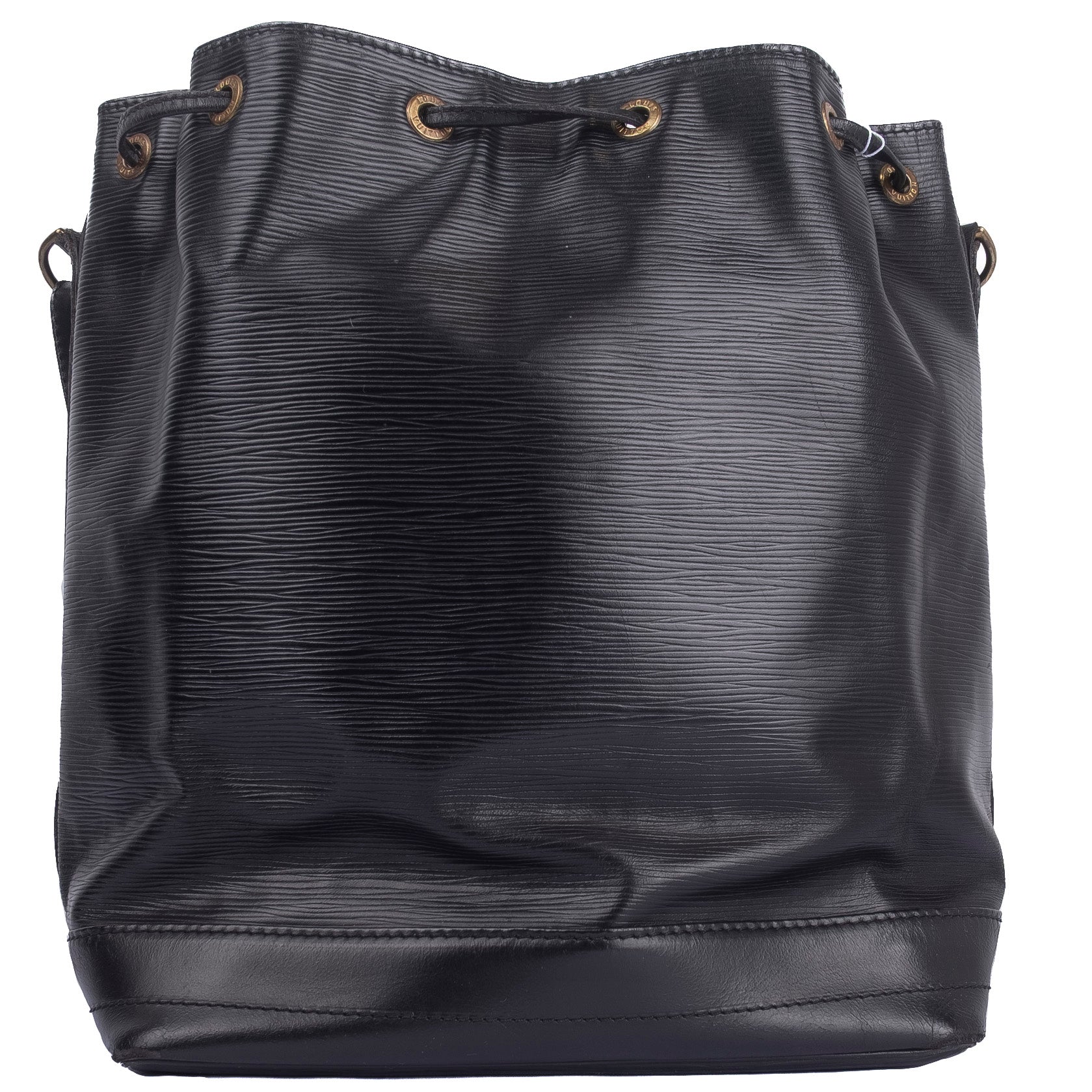 Black Epi Leather Tote Bag