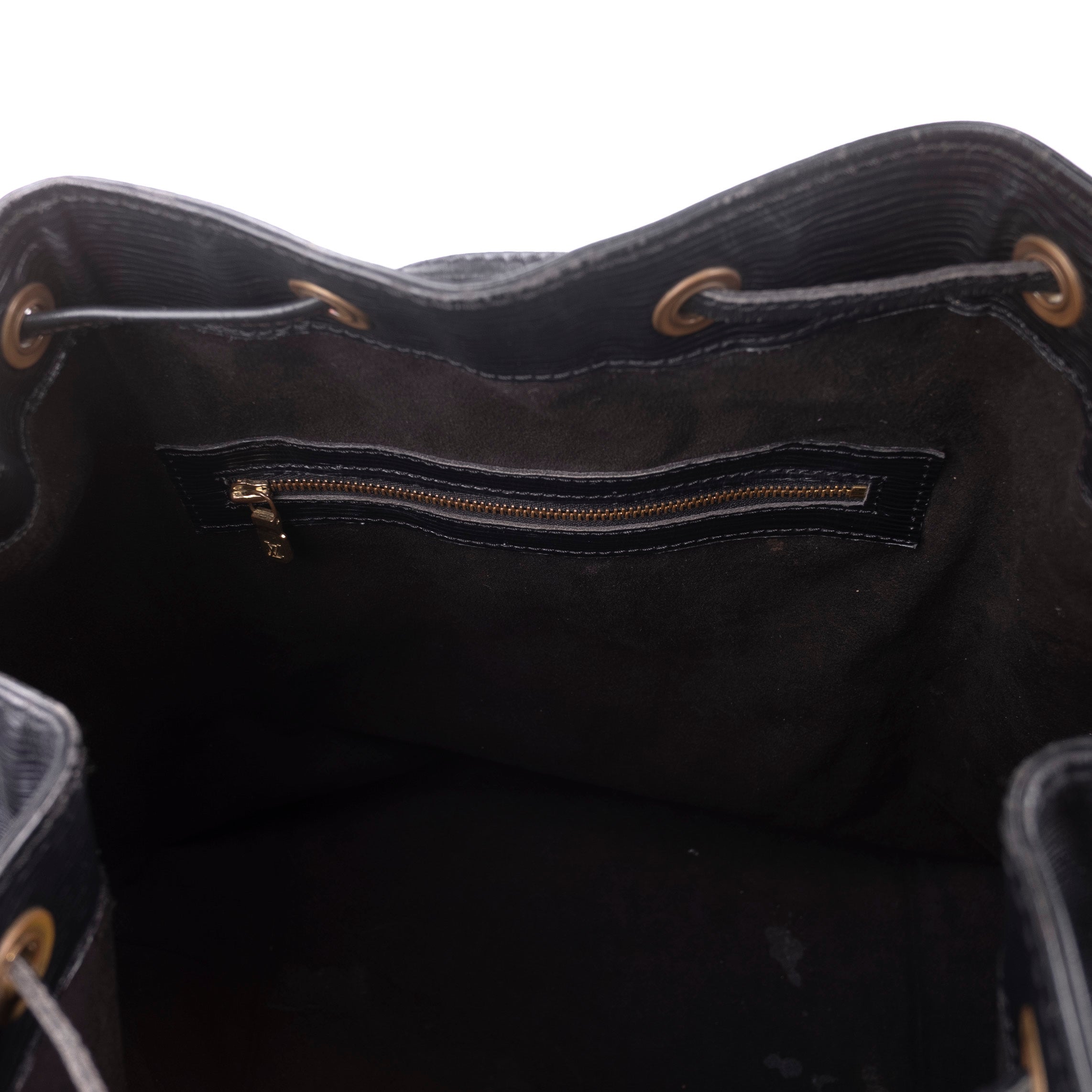 Black Epi Leather Tote Bag
