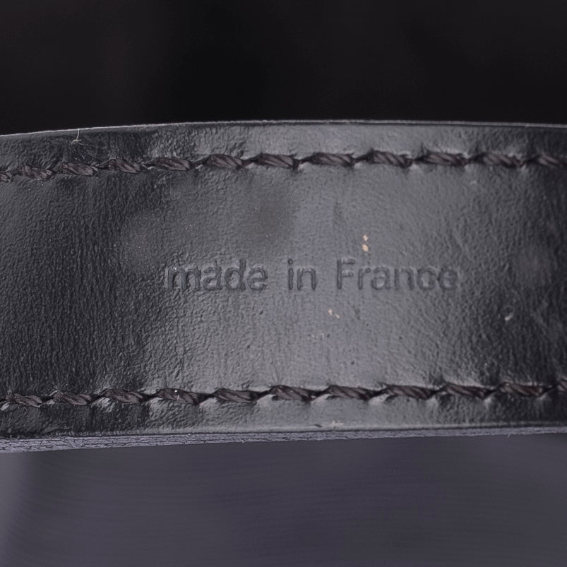 Black Epi Leather Tote Bag