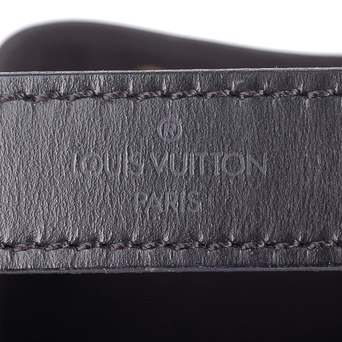 Black Epi Leather Tote Bag