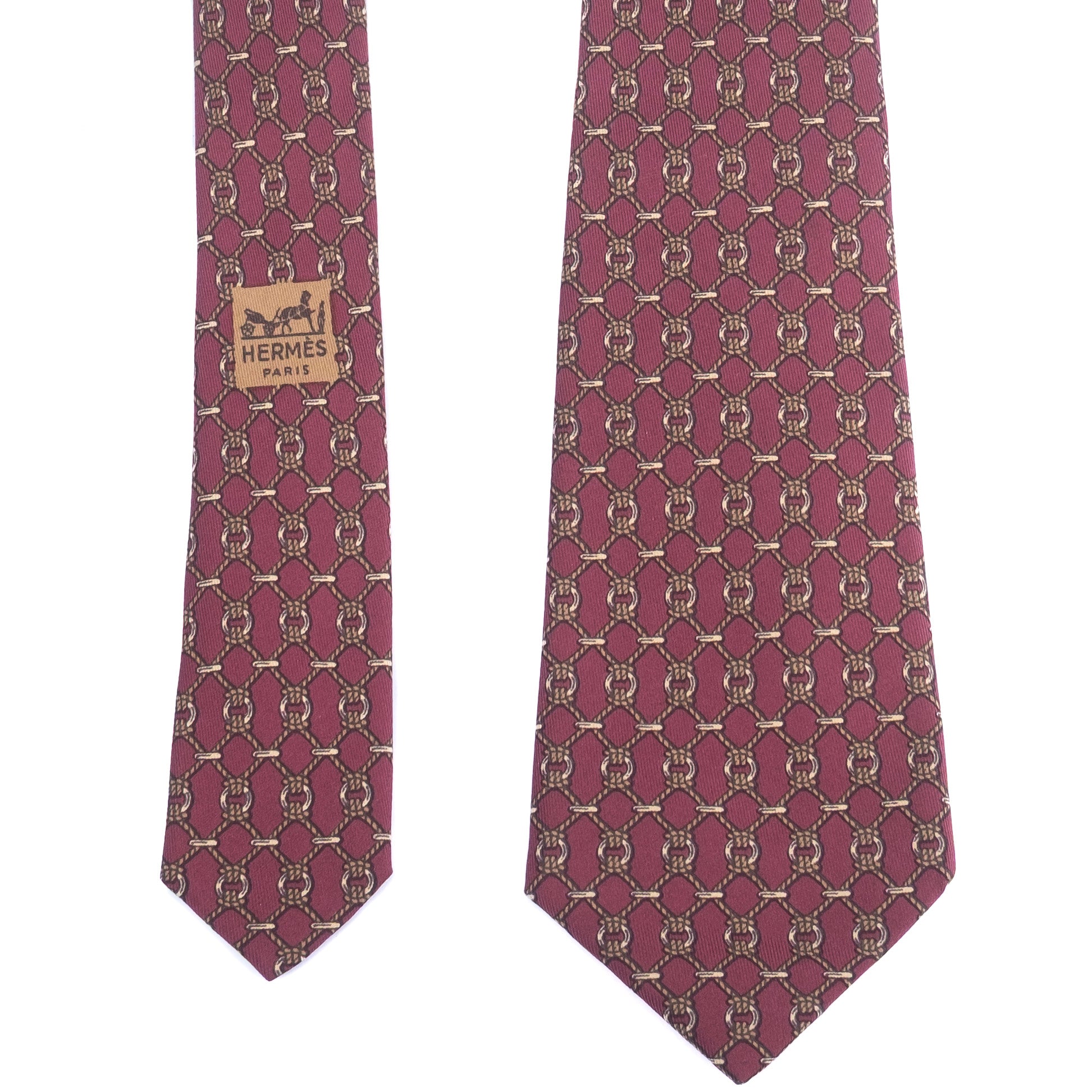 Burgundy Patterned Tie