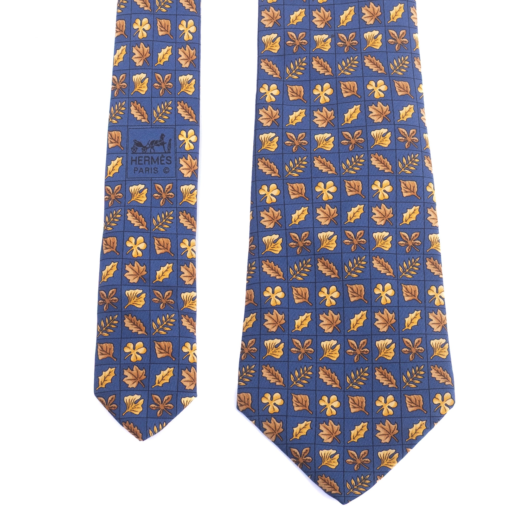 Blue Leaf Tie