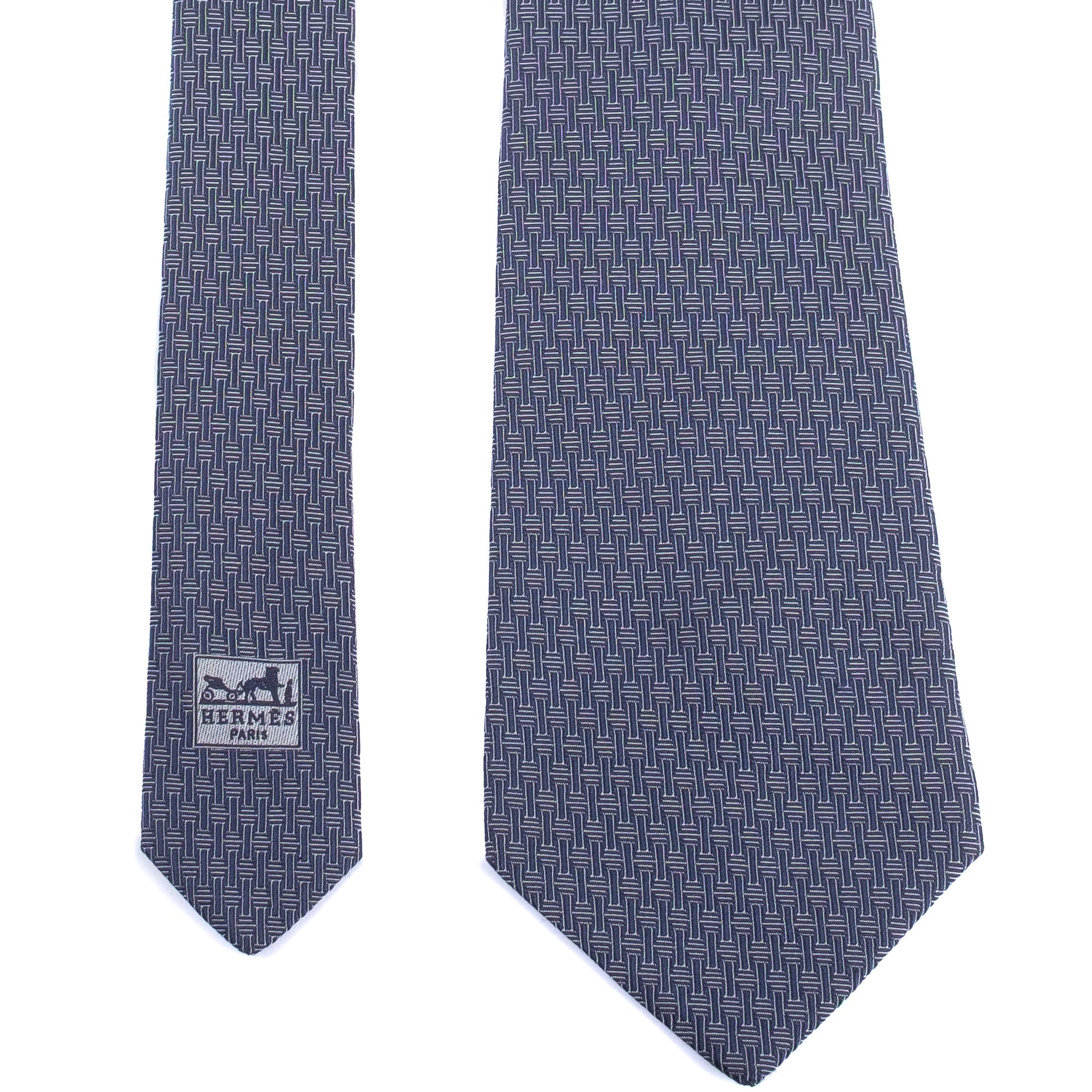 Navy Patterned Tie