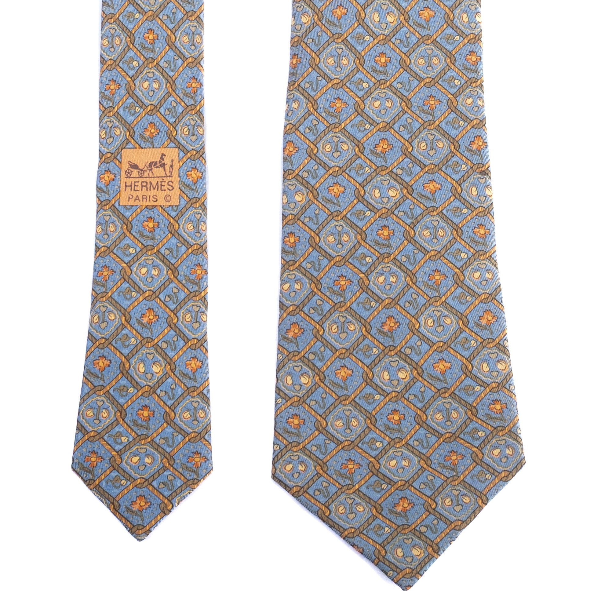 Blue Patterned Tie