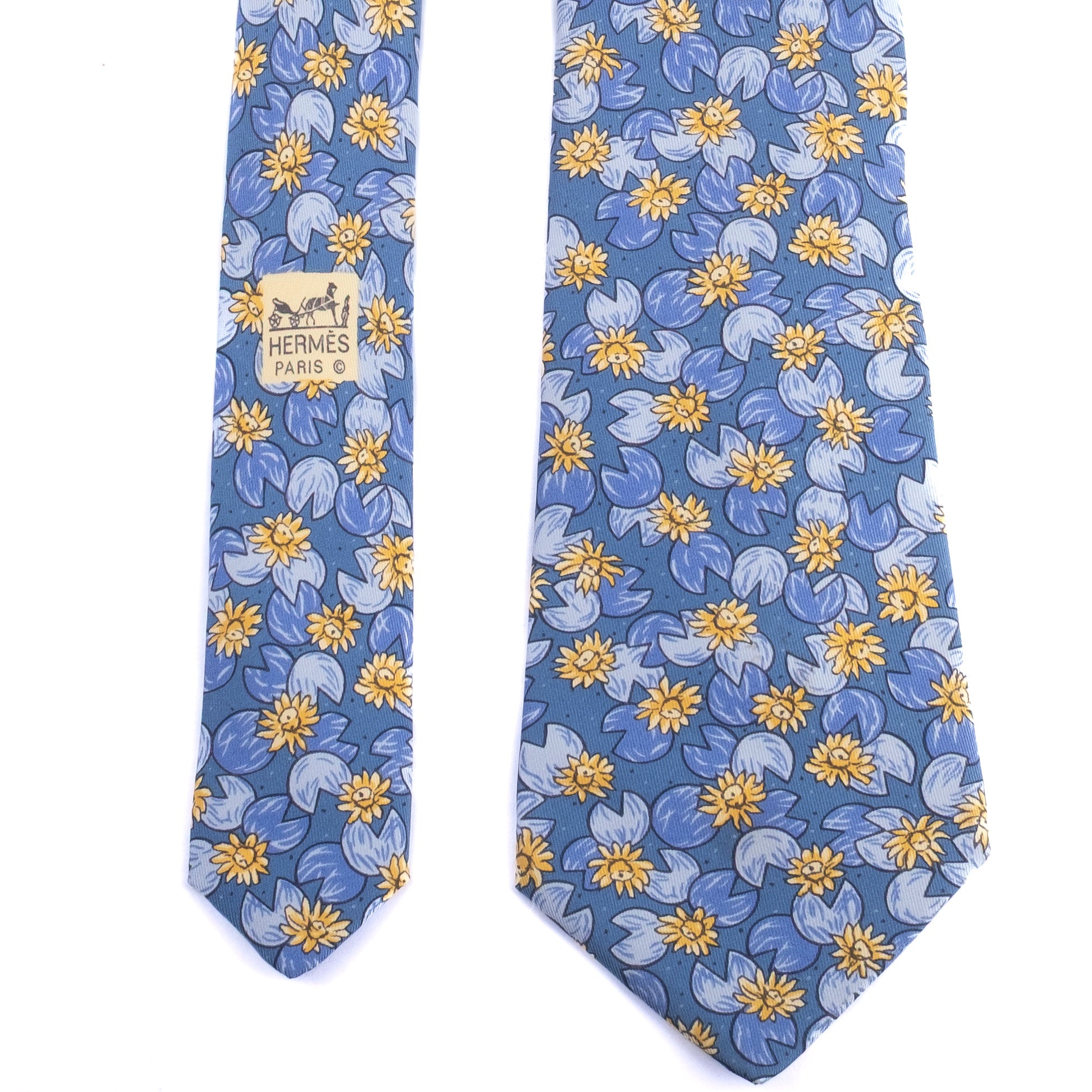 Blue Lily Pad Tie