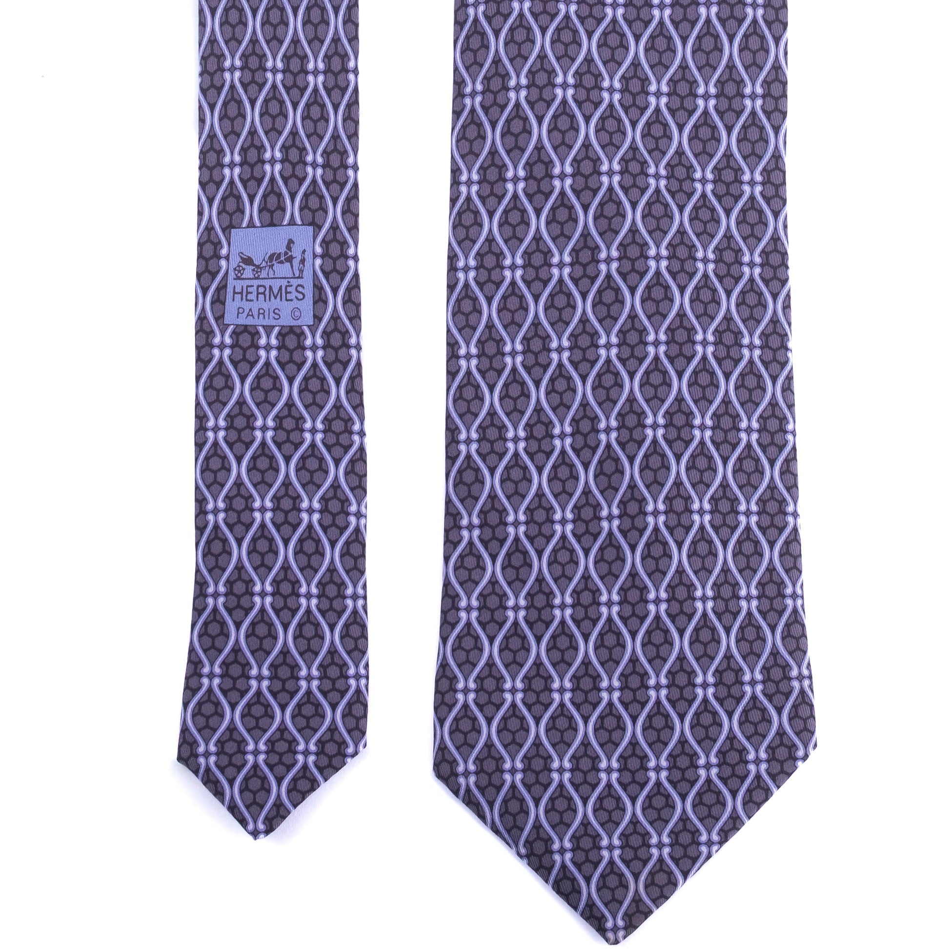 Purple Hexagon Tie
