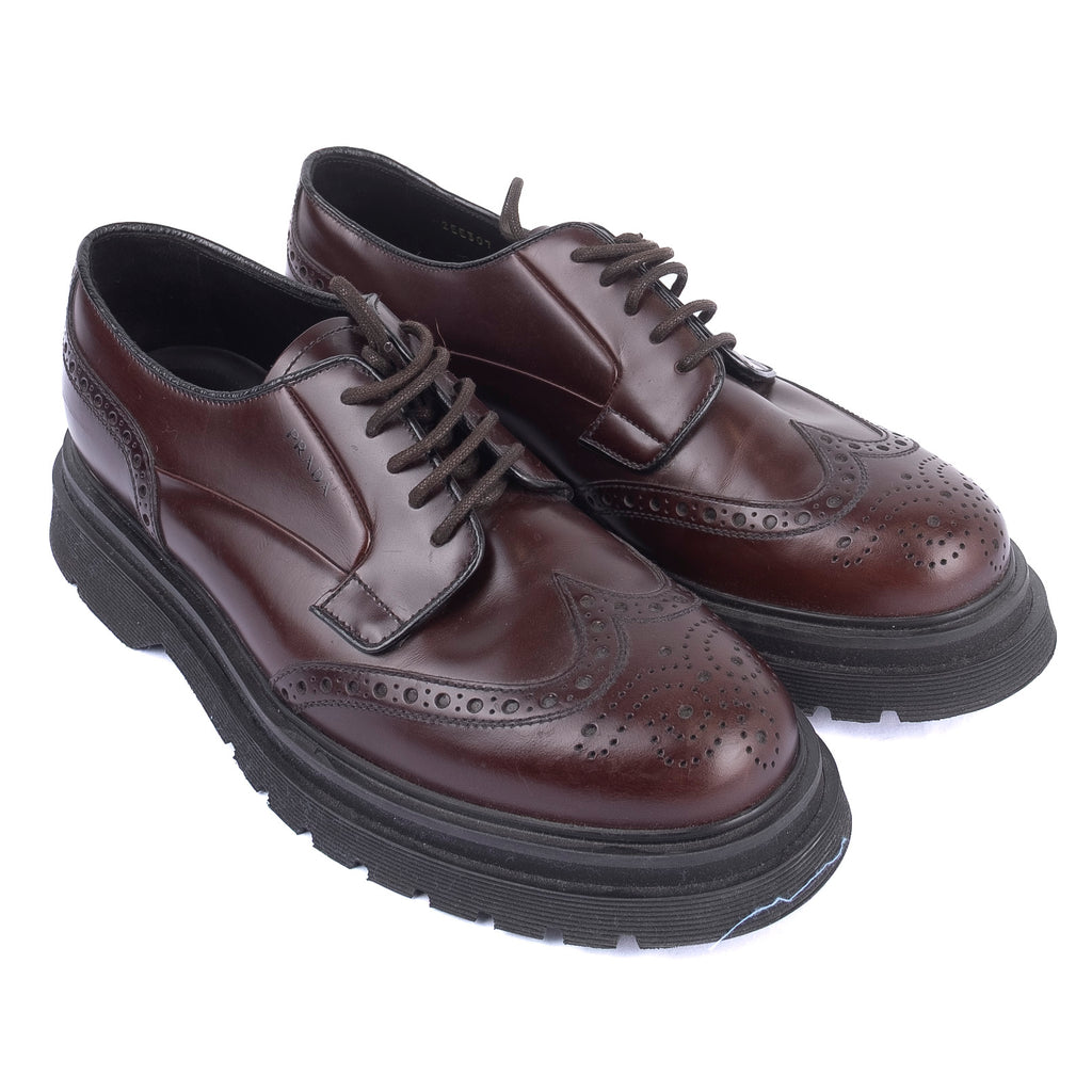 Oxblood Brogue Derbies