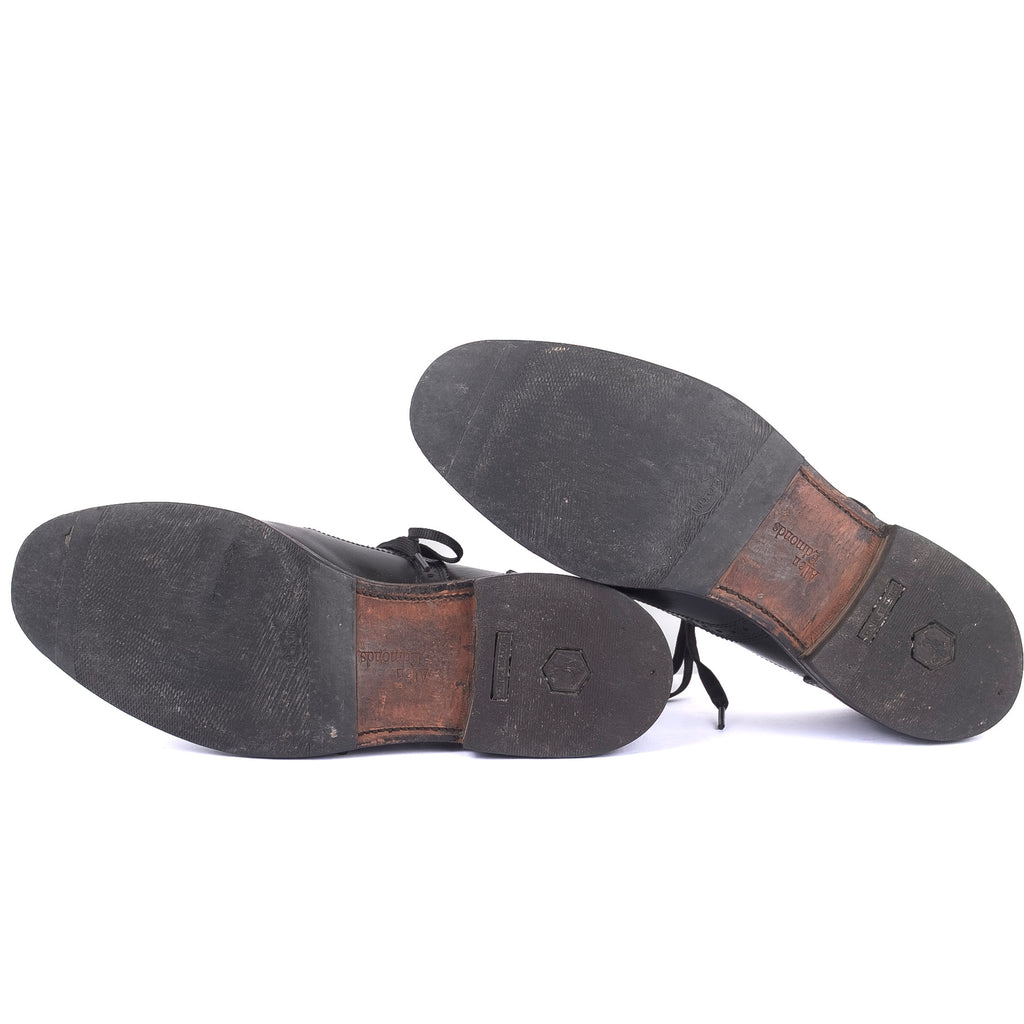 Allen Edmonds Black Brogue Cap Toe Oxfords