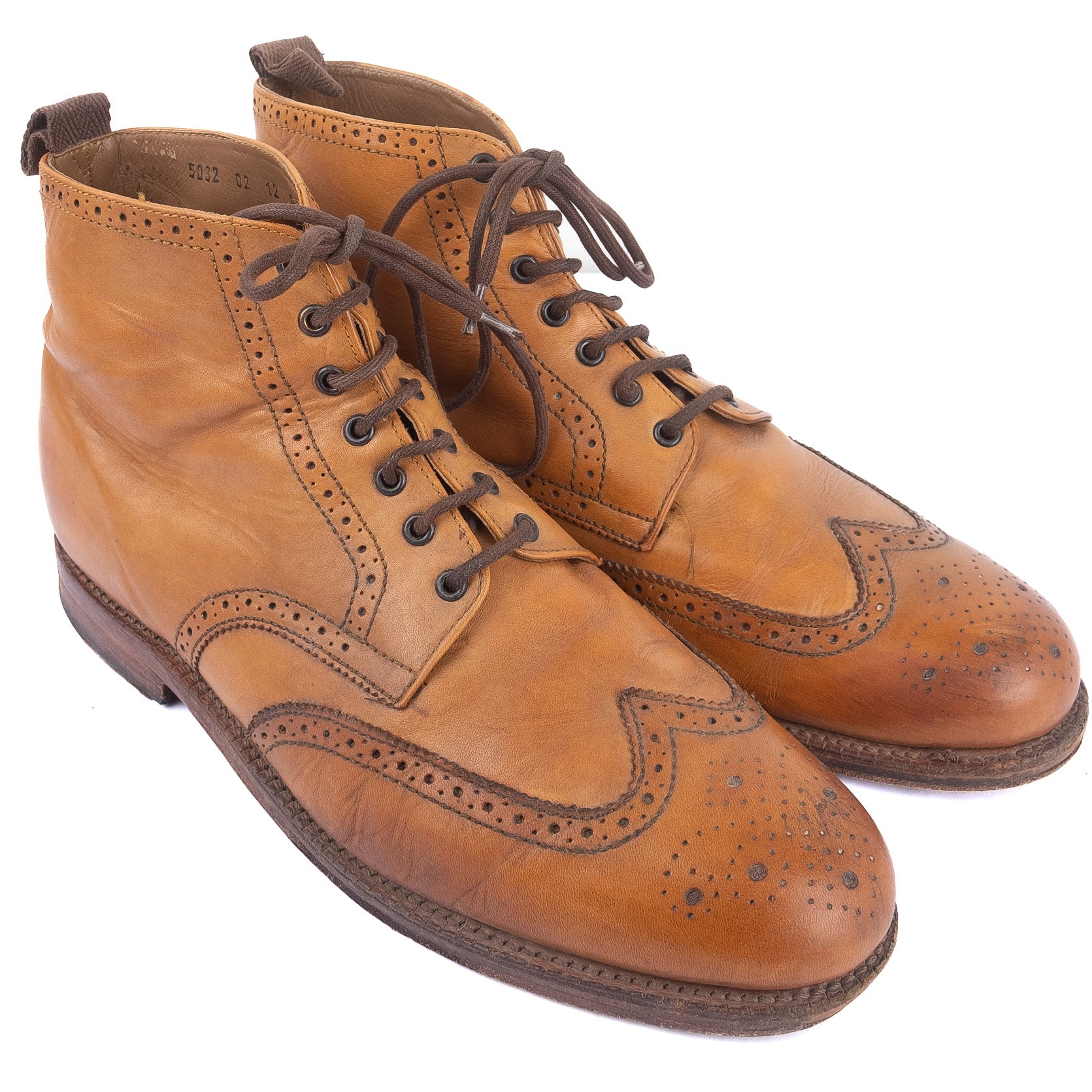 Light Brown Brogue Boots