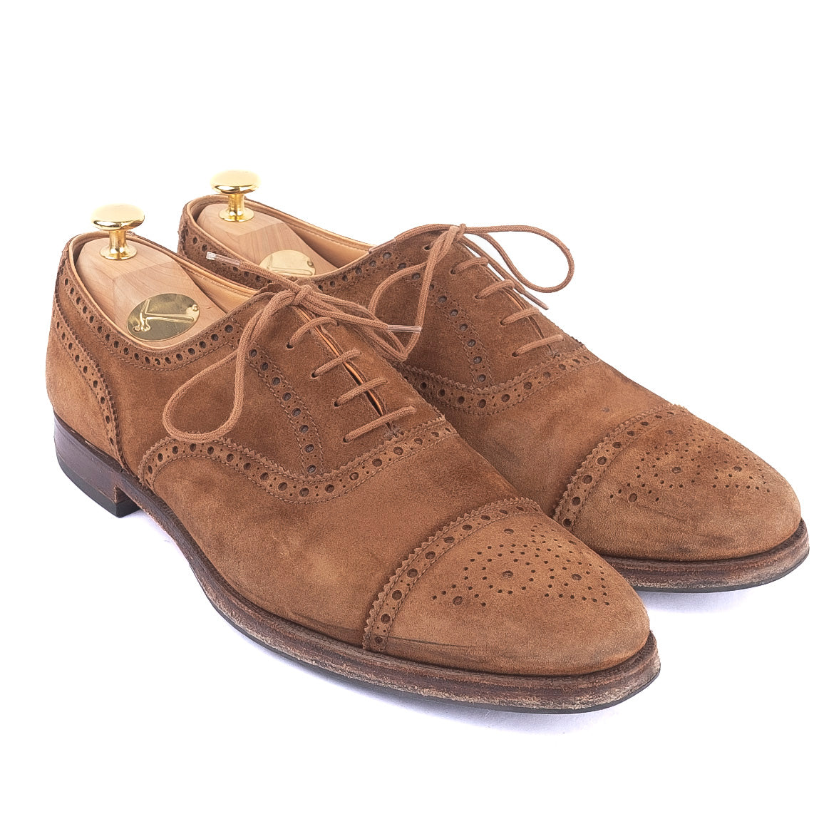 Brown Suede Oxford Brogues
