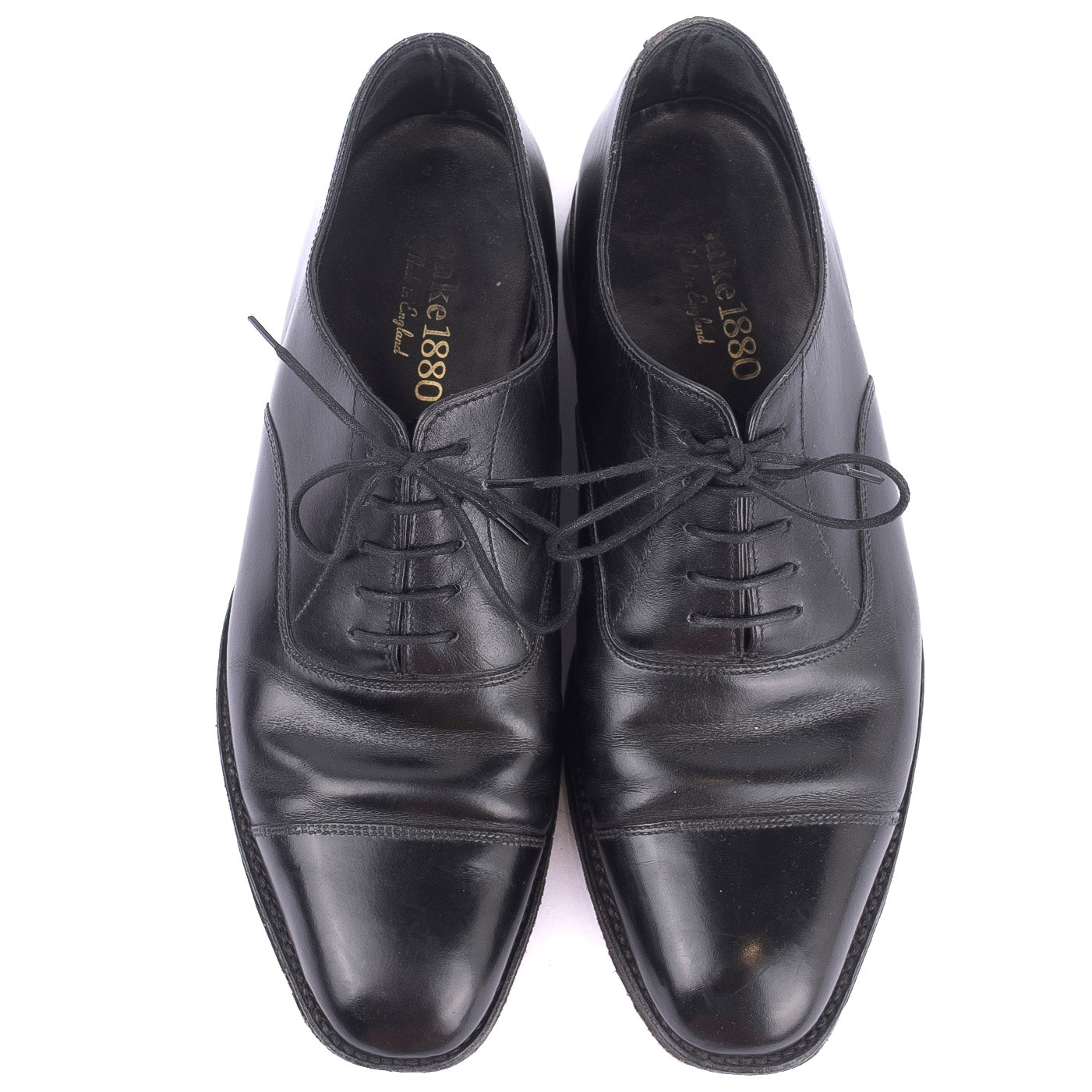 Black Cap Toe Oxfords
