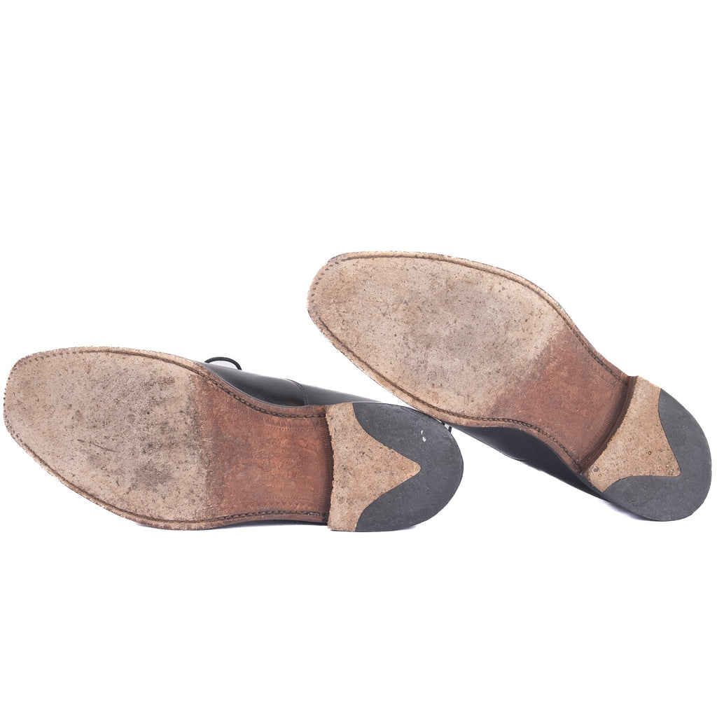 Black Cap Toe Oxfords