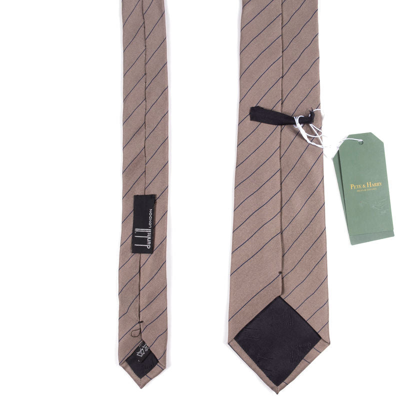 Dunhill Taupe Striped Tie