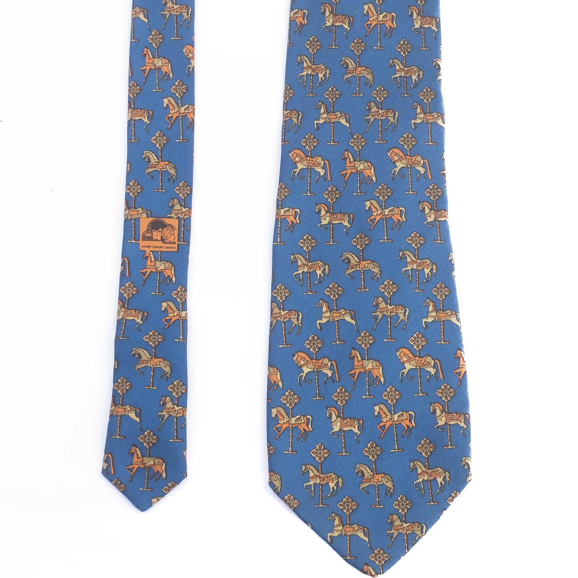 Blue Carousel Tie