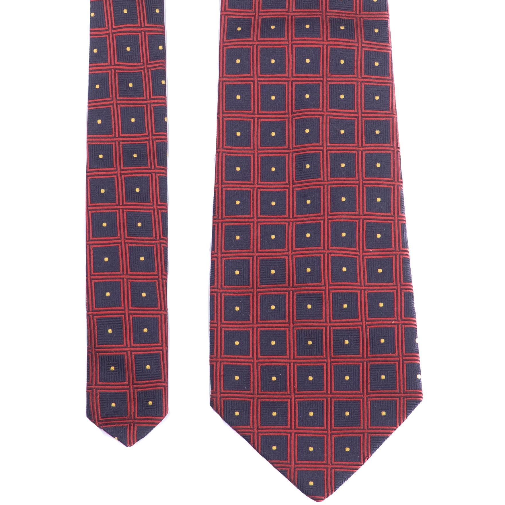 Corneliani Red and Blue Tie