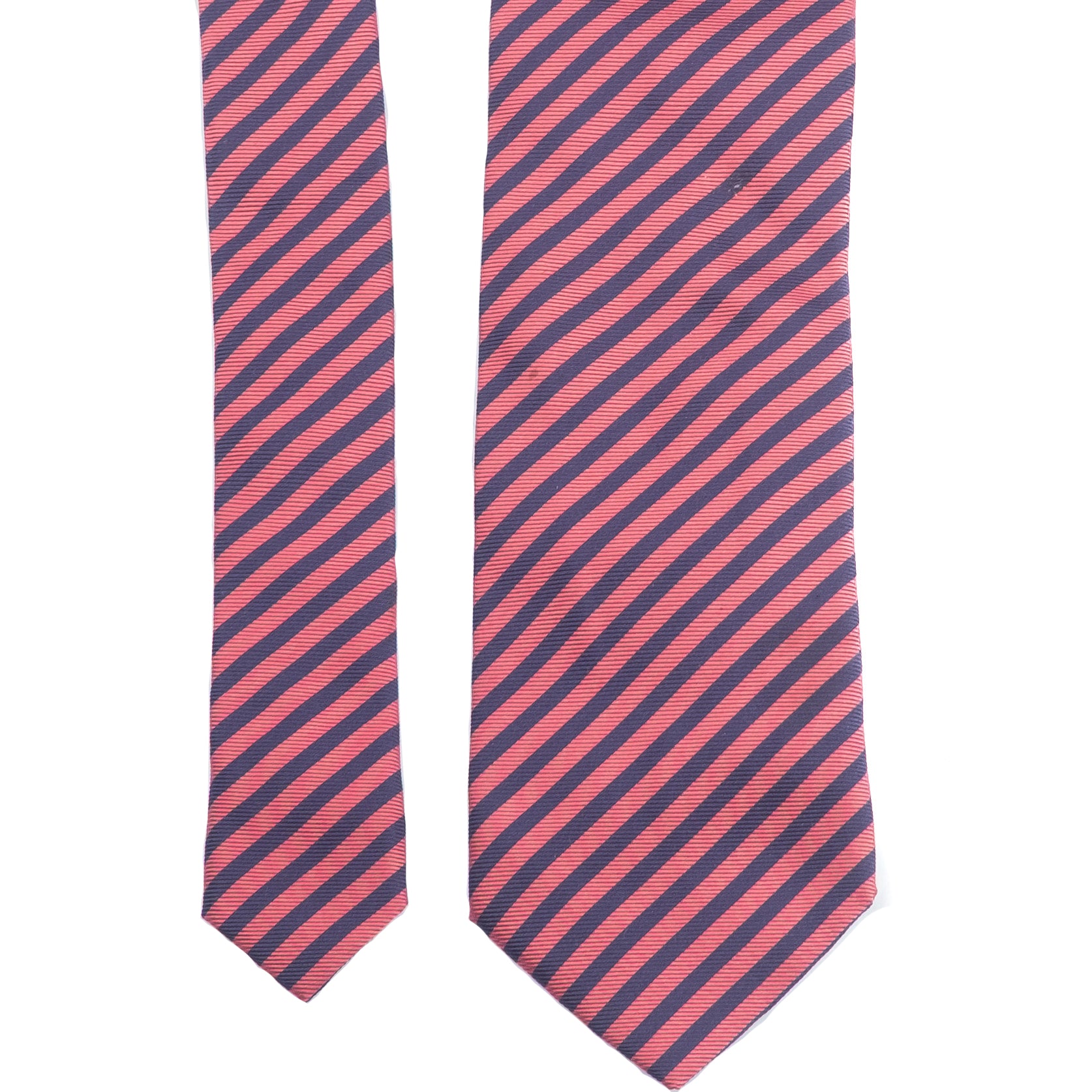 Red and Navy Striped Tie