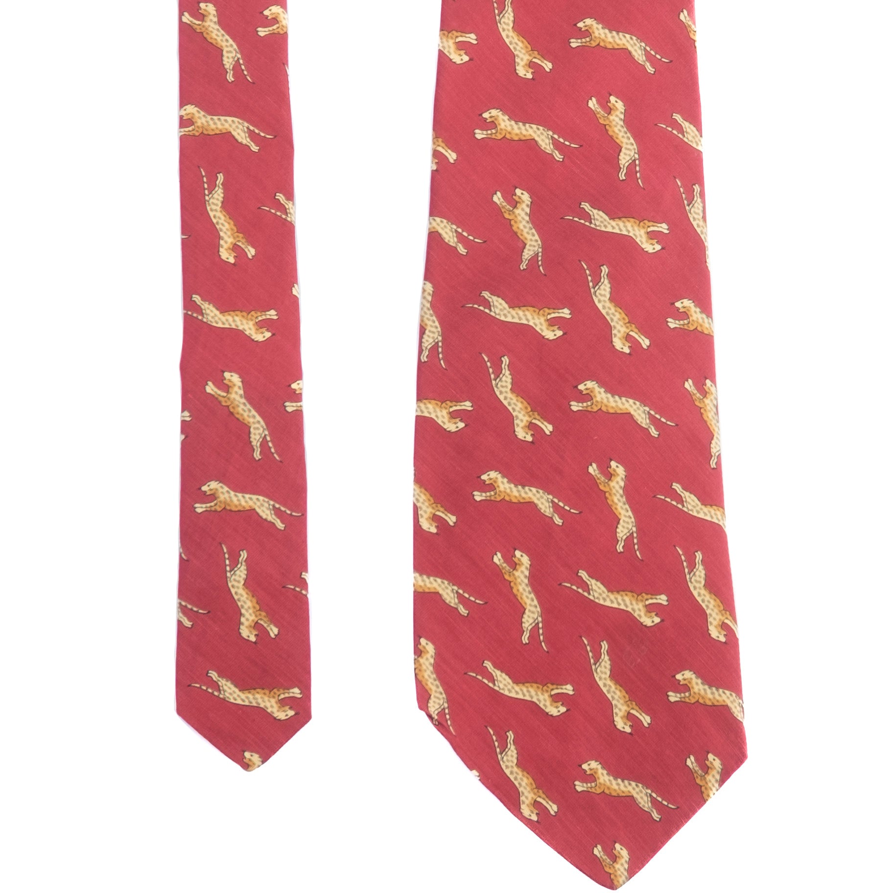 Polo Ralph Lauren Red Leopard Tie
