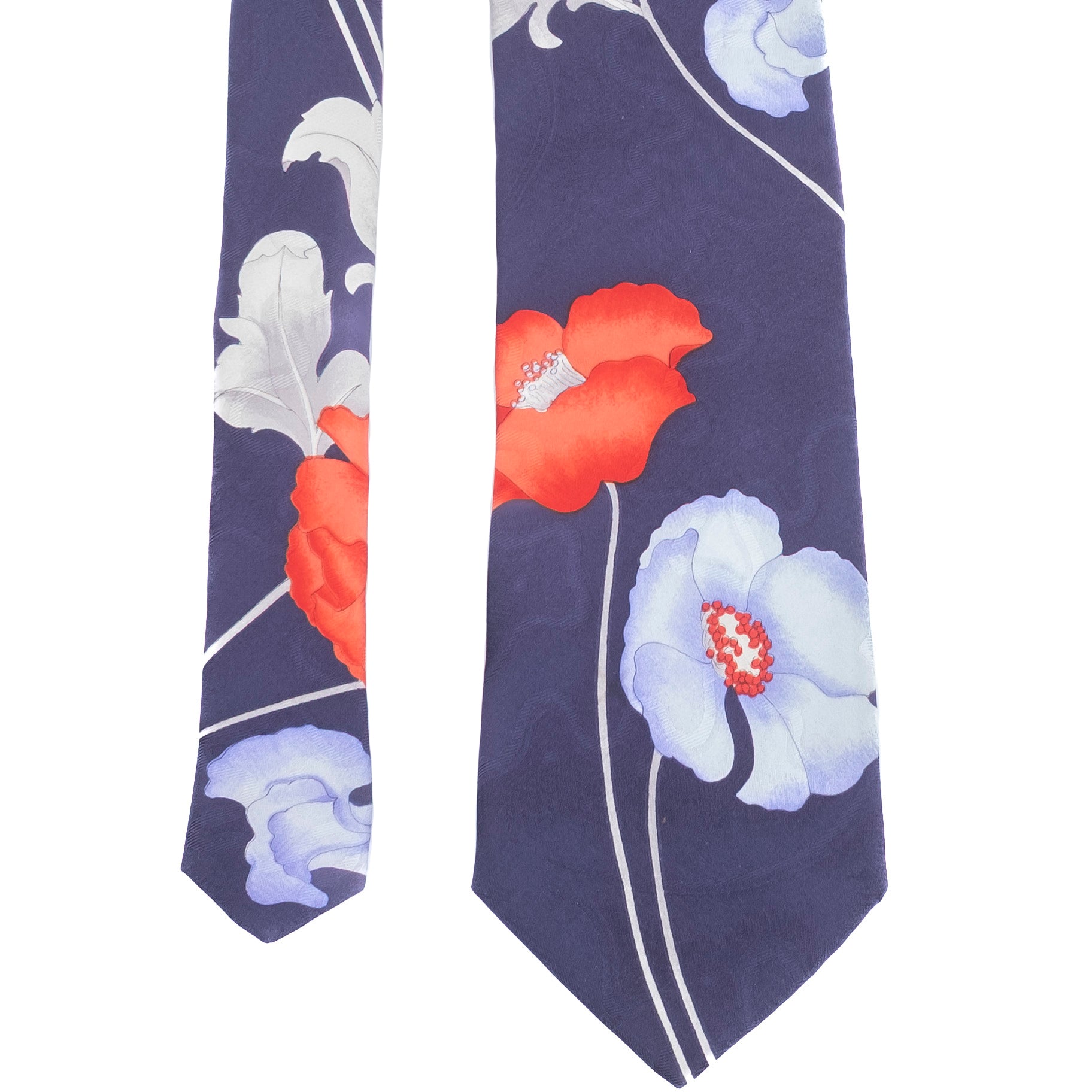 Navy Floral Tie
