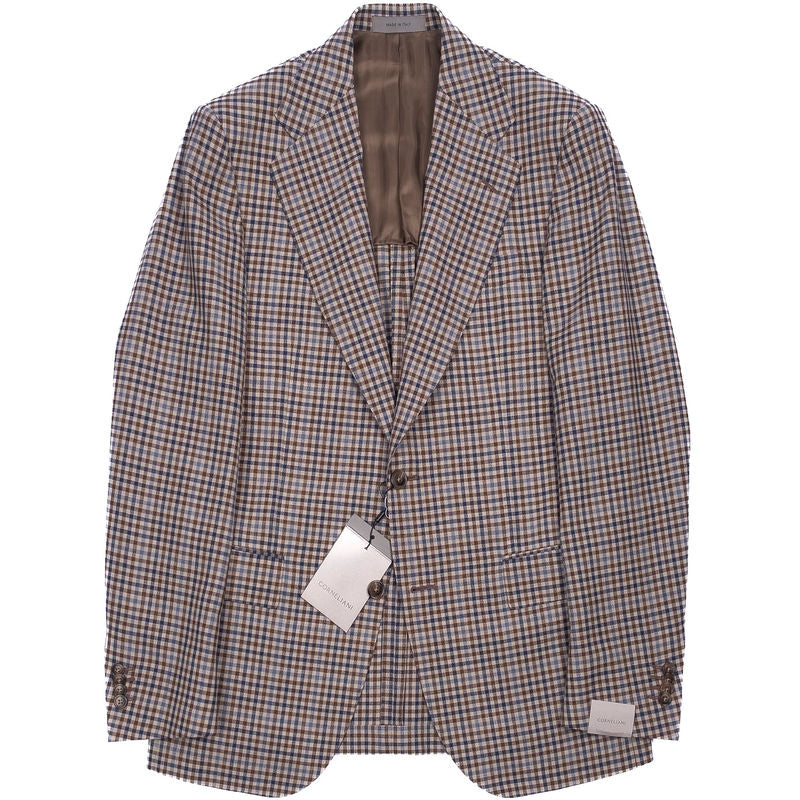 Brown and blue checks Summer Sport Coat