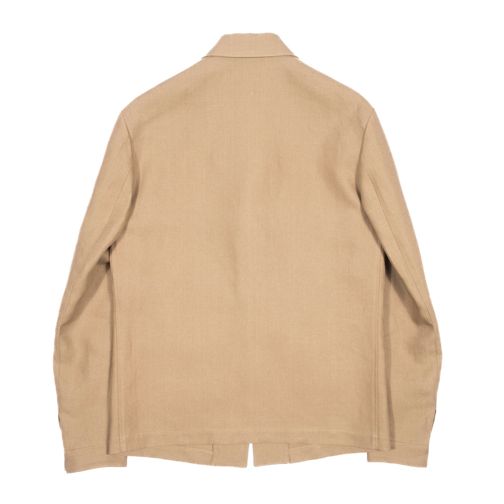 Est Retail Price 10 000 SEK - Eduardo De Simone Sand Linen Utility Jacket