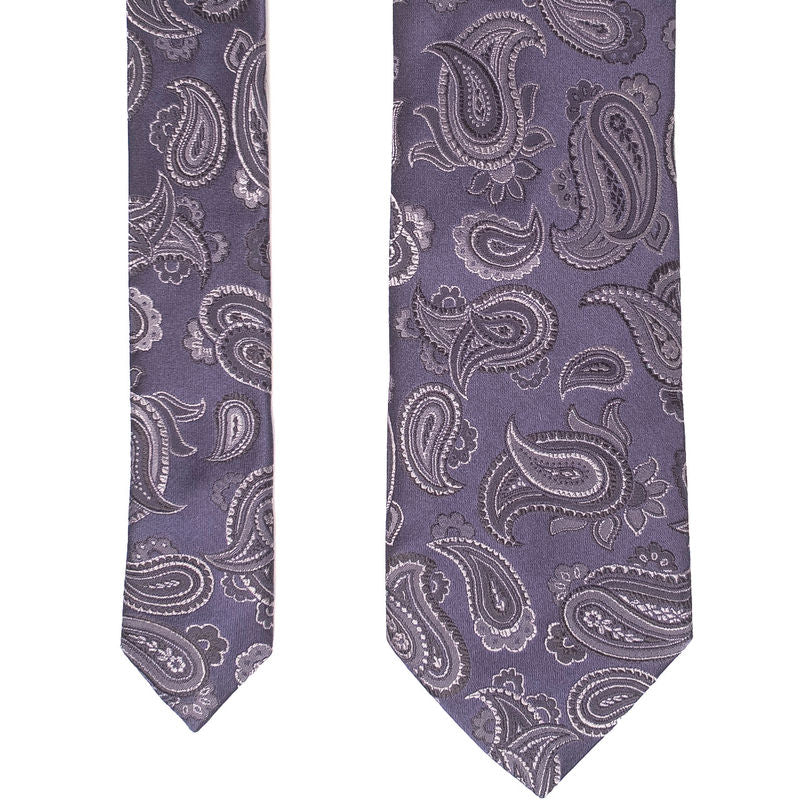 Navy Paisley Tie