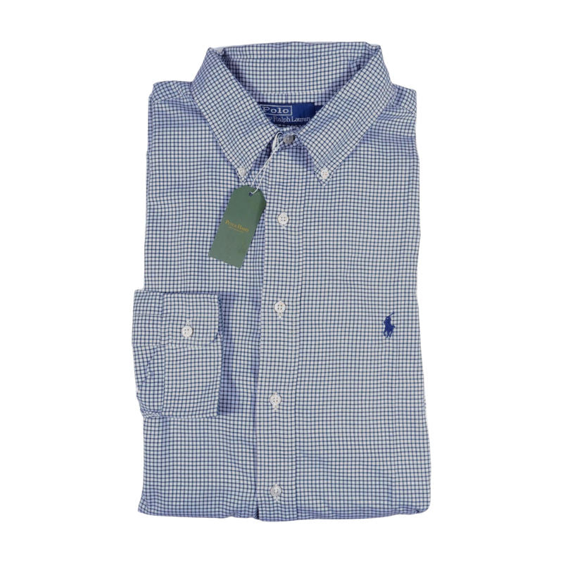 Polo Ralph Lauren Green Check Shirt Sz 43.5