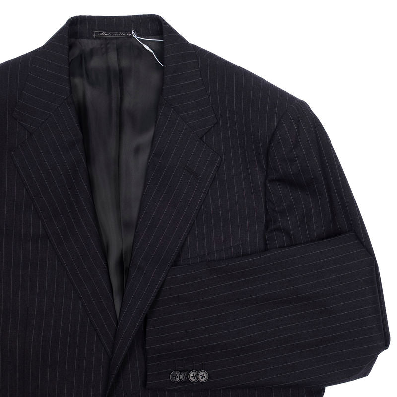 Corneliani Grey Pinstripe Notch Lapel Business Suit