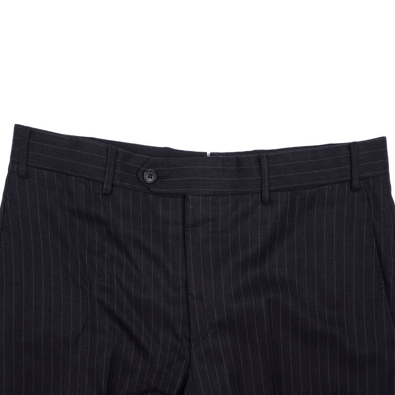 Corneliani Grey Pinstripe Notch Lapel Business Suit